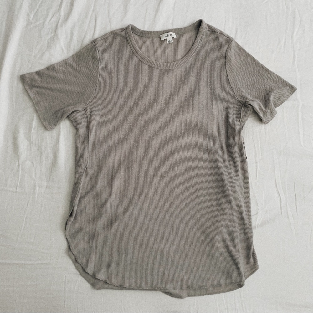 Grey Wilfred Ribbed Tee